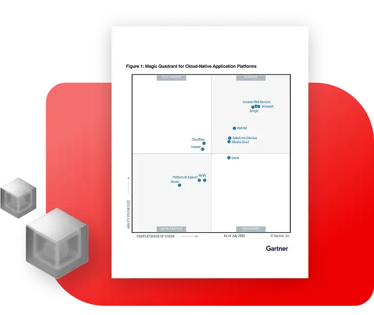 Red Hat is a Leader in the 2025 Gartner® Magic Quadrant™ for Cloud-native Application Platforms