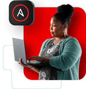Woman holding laptop