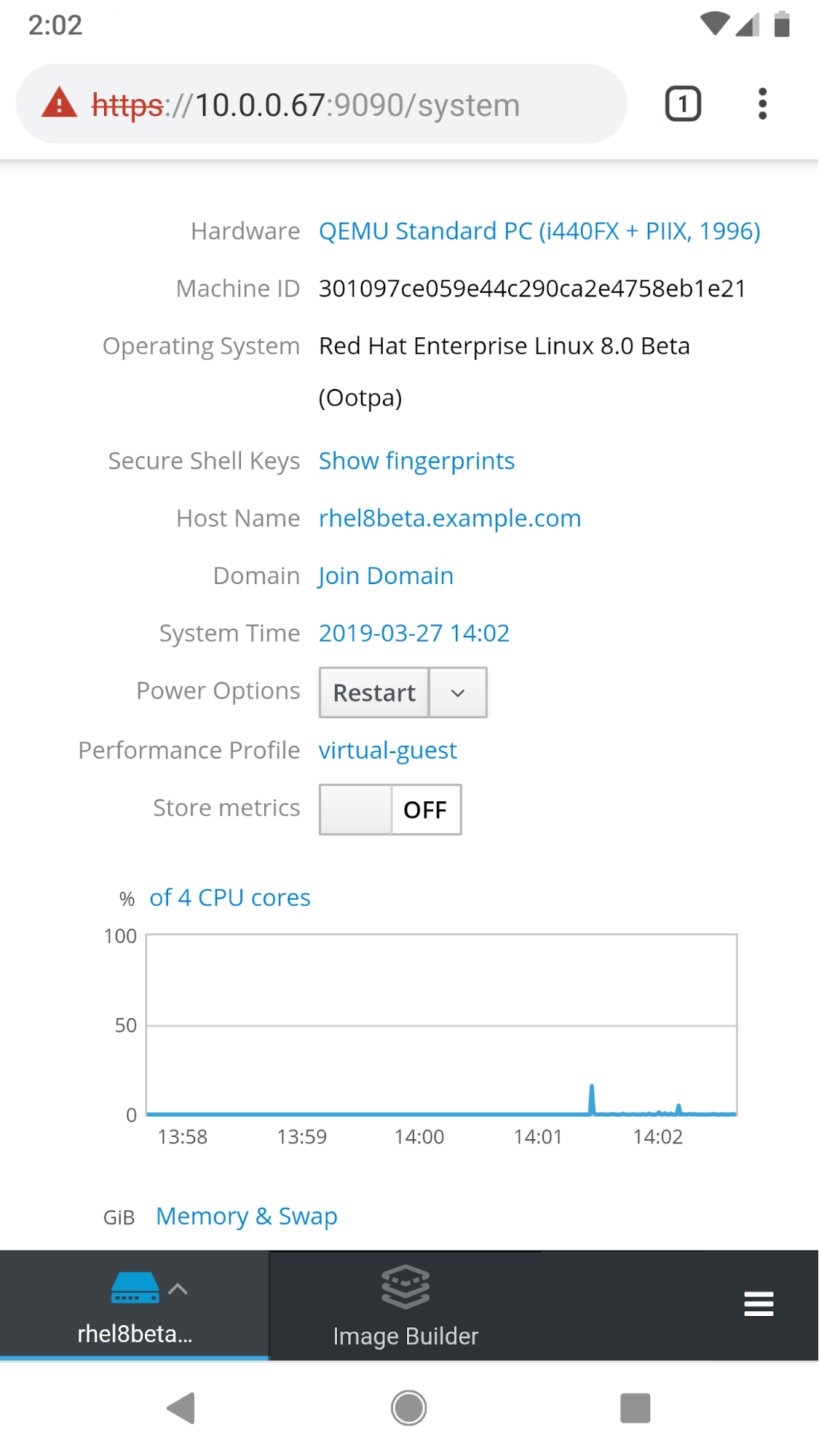 RHEL 8 Web Console Fig 2 RHEL 8 Web Console Fig 2