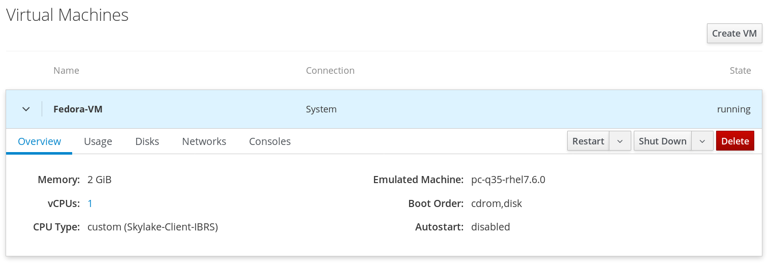 Figure 4: Viewing Virtual Machine in Web Console Figure 4: Viewing Virtual Machine in Web Console