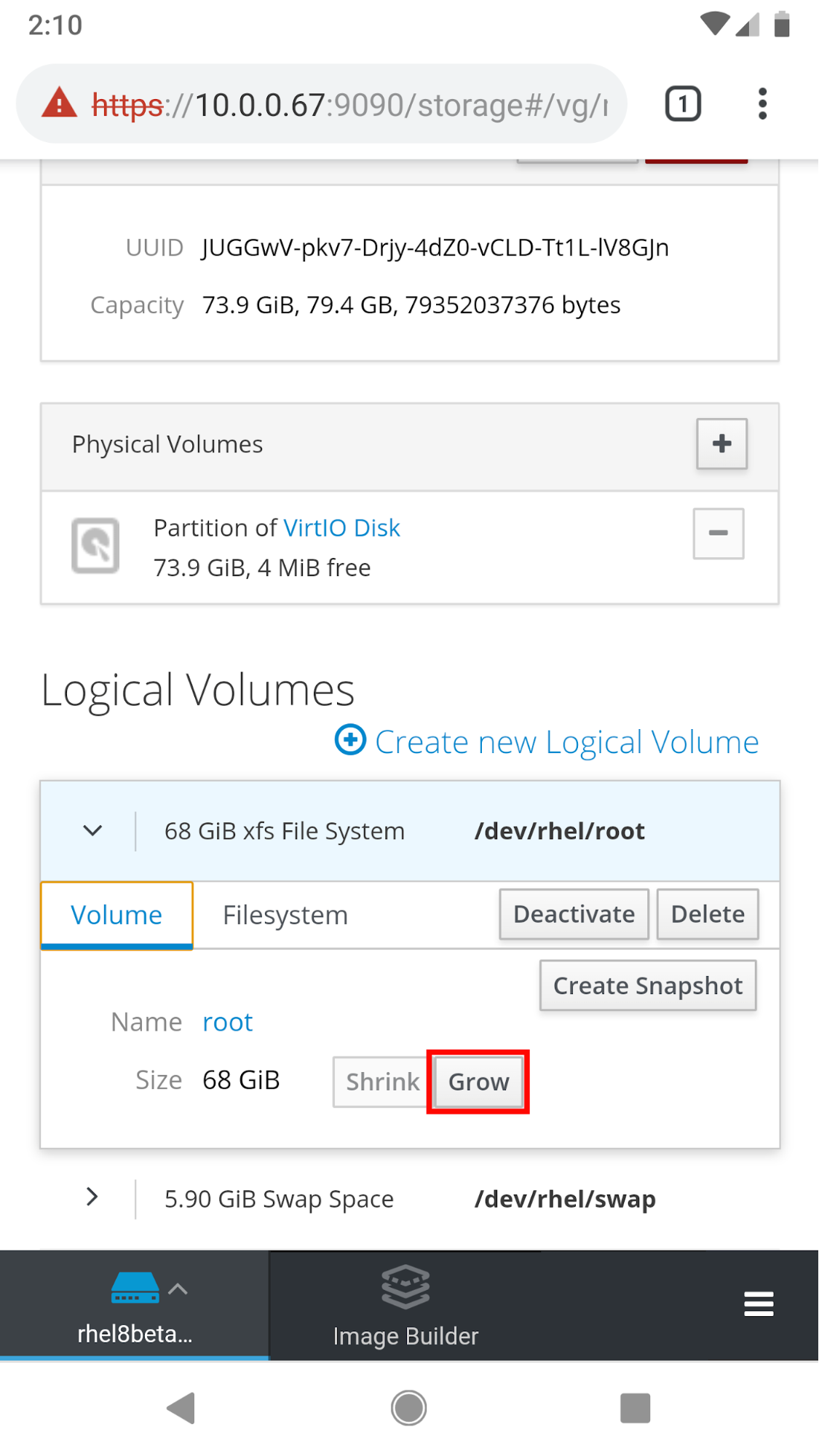 RHEL 8 Web Console Fig 7 RHEL 8 Web Console Fig 7