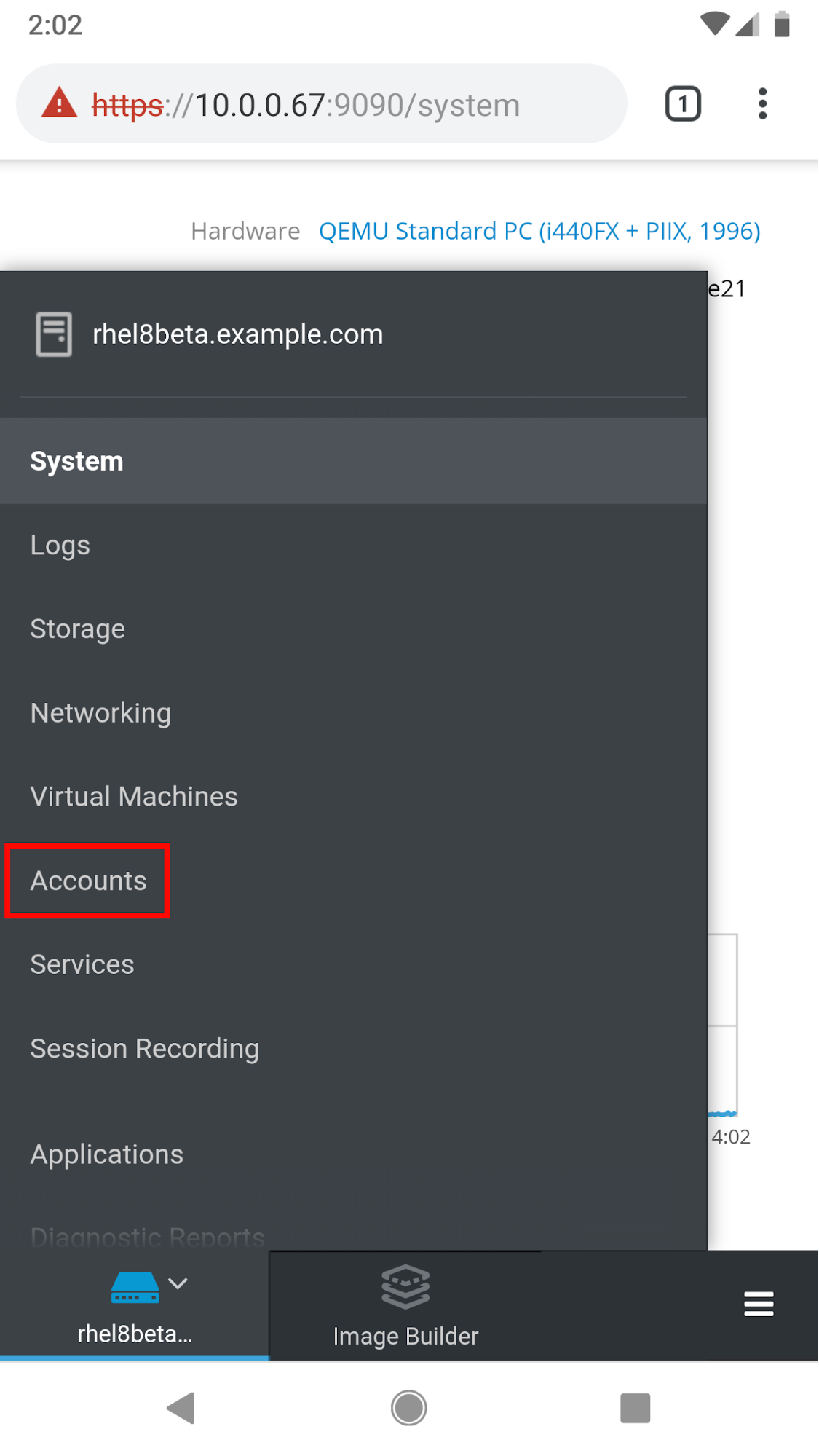 RHEL 8 Web Console Fig 4 RHEL 8 Web Console Fig 4