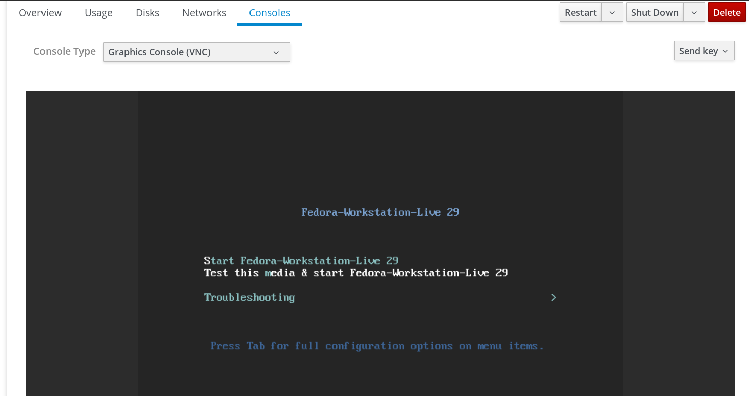 Create New Virtual Machine Graphics Console in Web Console Create New Virtual Machine Graphics Console in Web Console