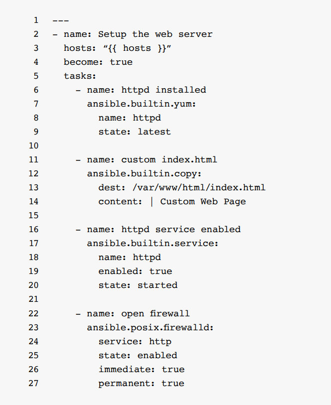 Example: Deploy a web server