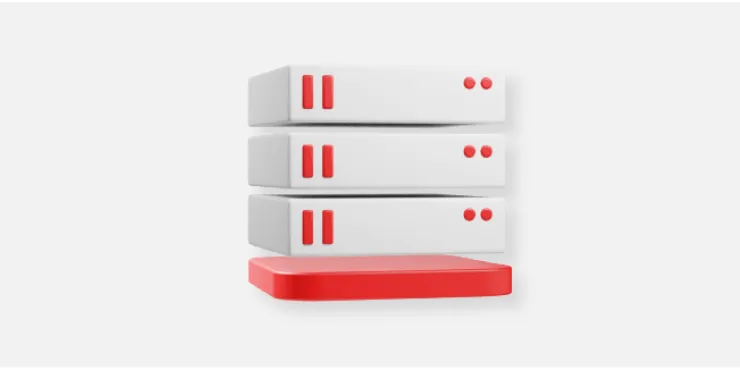 3D Illustration of server