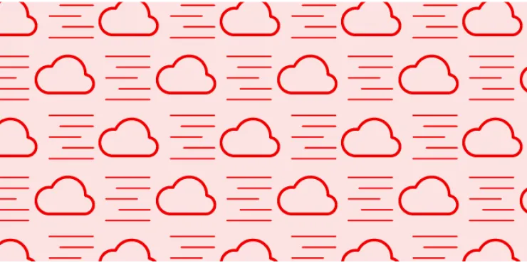 Repeating pattern illustration of clouds