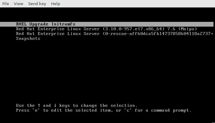 New option in GRUB boot menu New option in GRUB boot menu