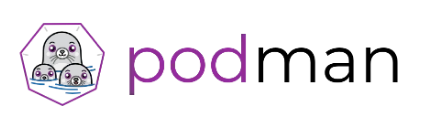 Podman logo Podman logo