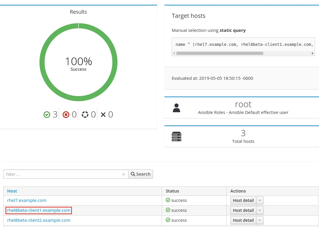 Results of running Ansible Playbooks Results of running Ansible Playbooks