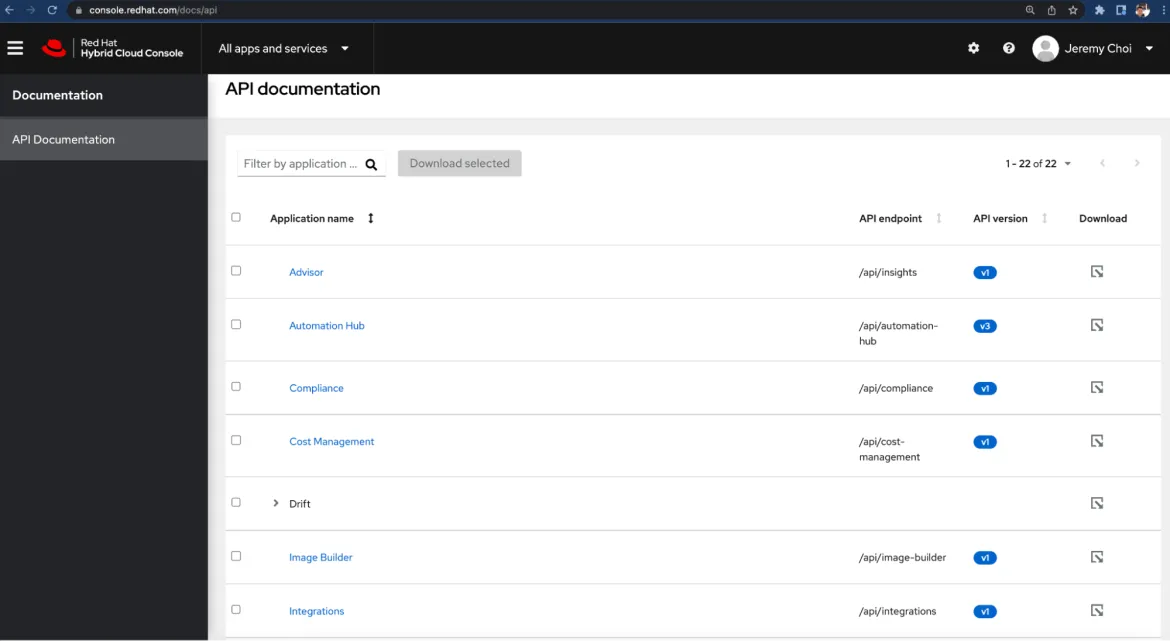 2022-7-26-RapiDast-img3-services on console. 2022-7-26-RapiDast-img3-services on console.
