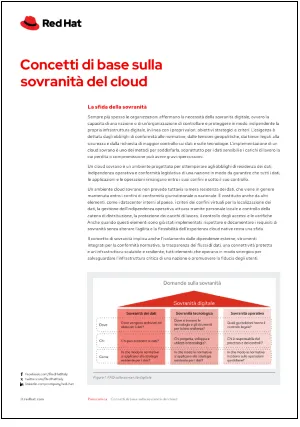 Concetti di base sulla sovranità del cloud