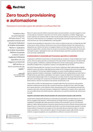 Zero touch provisioning e automazione