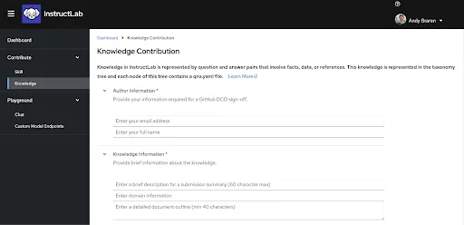 Contributing knowledge to InstructLab with Docling