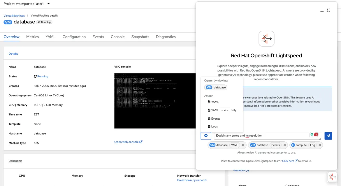OpenShift Lightspeed