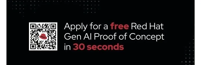 Scan the QR code and apply for a gen AI PoC
