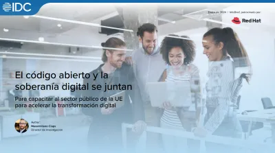 Front cover of El código abierto y lasoberanía digital se juntan analyst paper