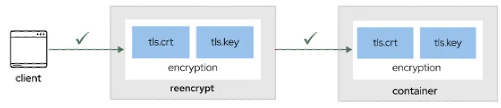 Re-encrypt route