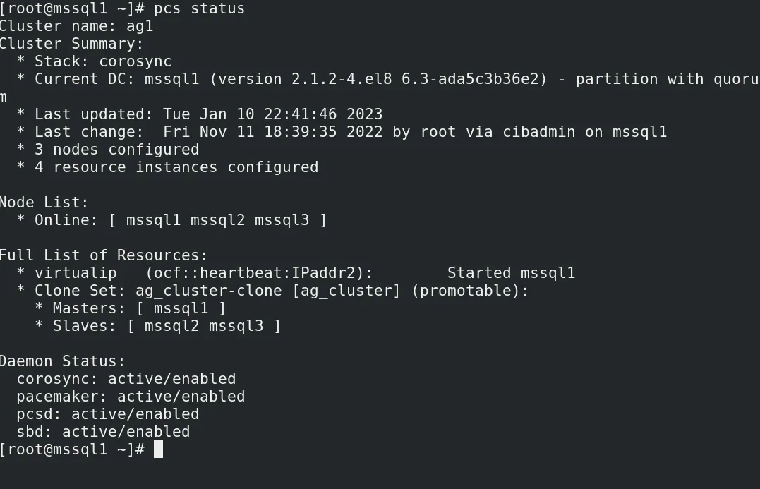 Screenshot of a Linux terminal