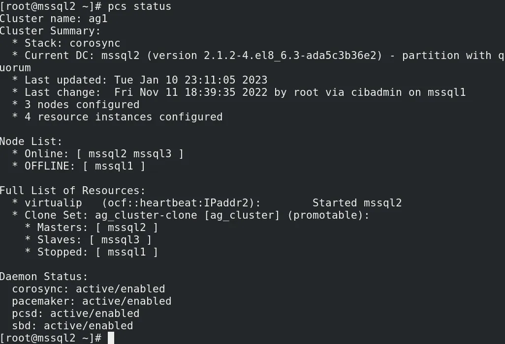 Screenshot of a Linux terminal