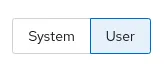Screenshot of the "User" tab