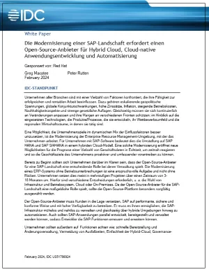 Die Modernisierung einer SAP-Landschaft erfordert Open Source