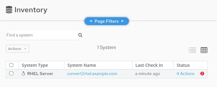 fig 9 convert2rhel Insights Inventory fig 9 convert2rhel Insights Inventory