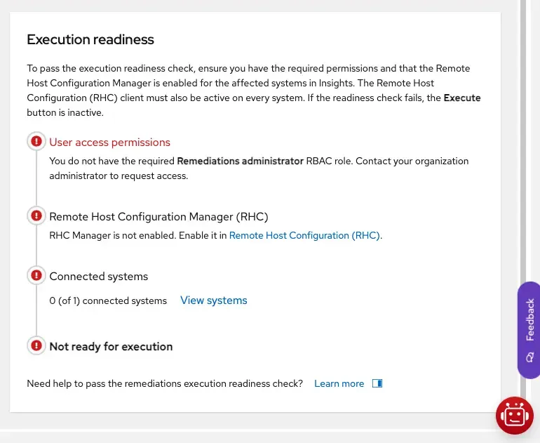 An execution readiness card An execution readiness card