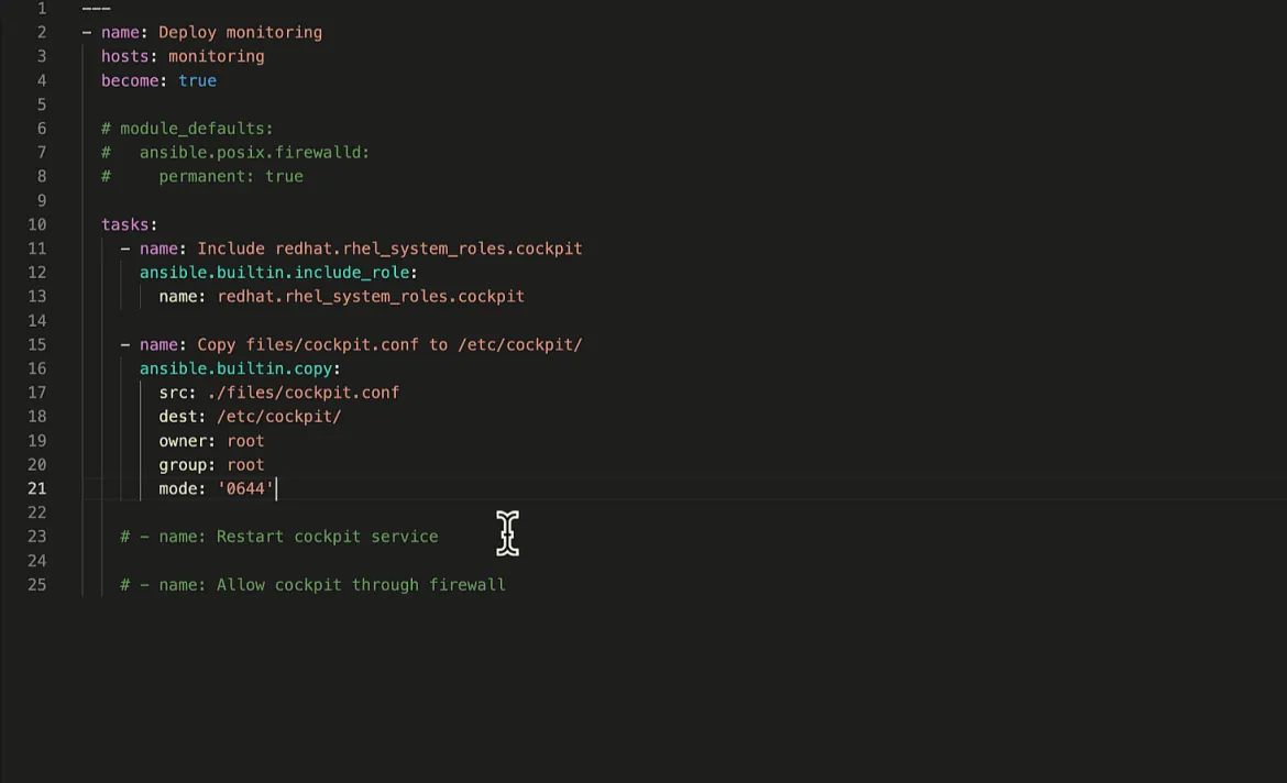 Generate Ansible tasks.