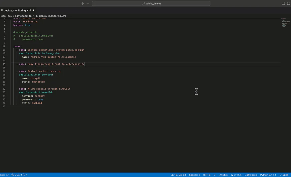 Ansible Lightspeed content source matching