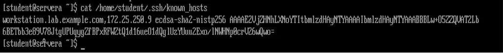 SSH and asymmetric encryption: key information in known_hosts.
