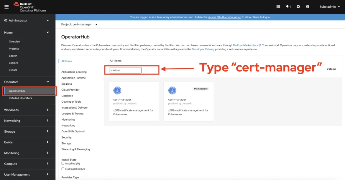 OpenShift search