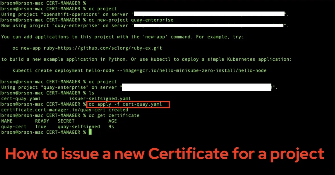 issue certificate