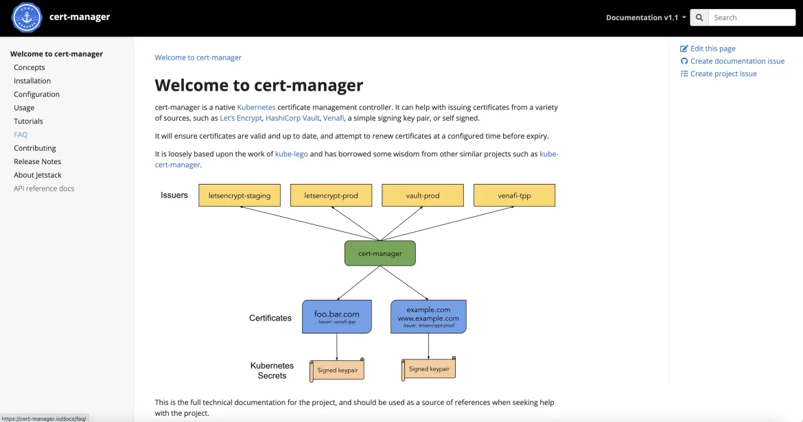 cert-manager general documentation