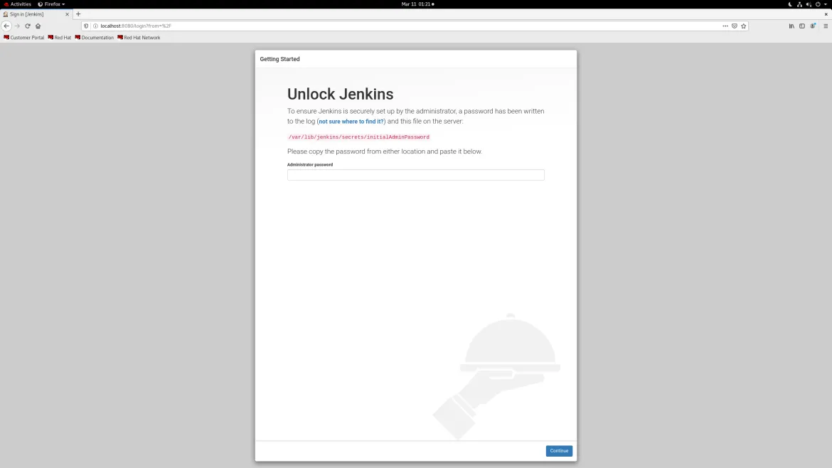 Unlock Jenkins