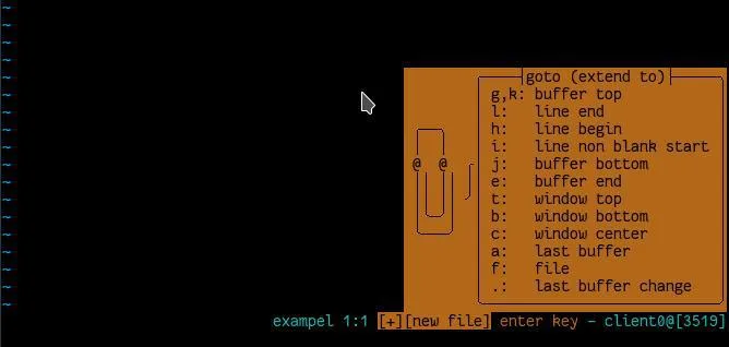 A helpful paperclip rendered in ASCII art