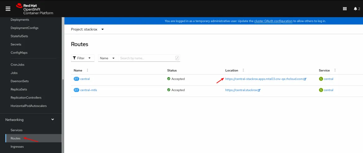 RHAC login process