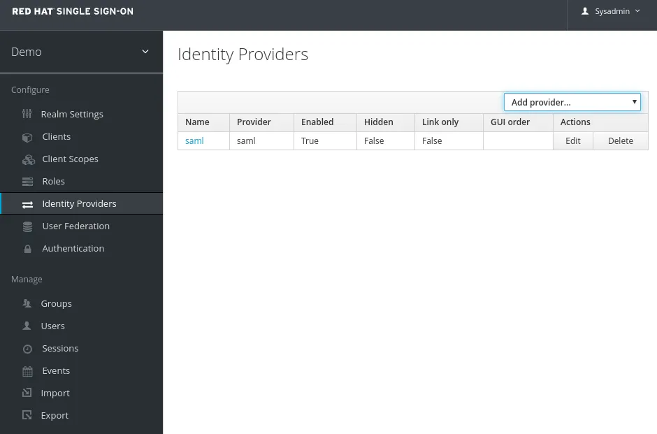 Image of identity providers