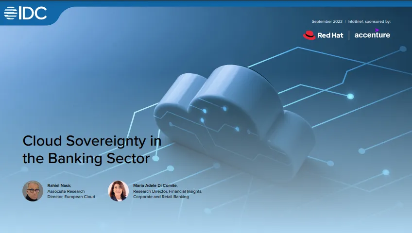 IDC infobrief: Cloud sovereignty in the banking sector